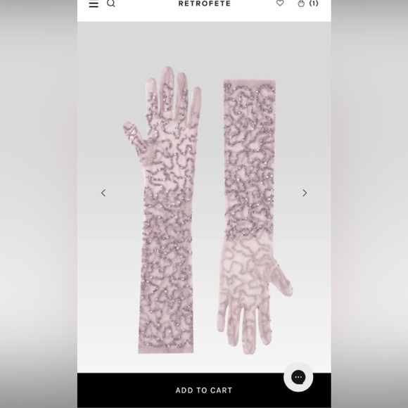 Retrofete POPPY SEQUIN GLOVES - Picture 2 of 2